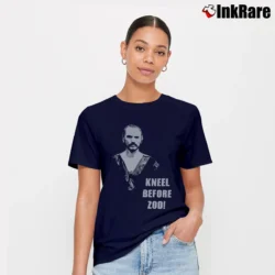 Women’s Superman General Zod Villain Graphic Signature T-Shirt in navy | Soft, Flattering Fit
