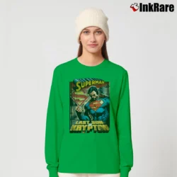 Women’s Superman Last Son of Krypton Graphic Long-Sleeve Top in irish green | Sleek, Versatile, All-Season