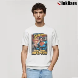 Men’s Superman Last Son of Krypton Graphic Classic T-Shirt in white | Soft, Breathable Everyday Wear
