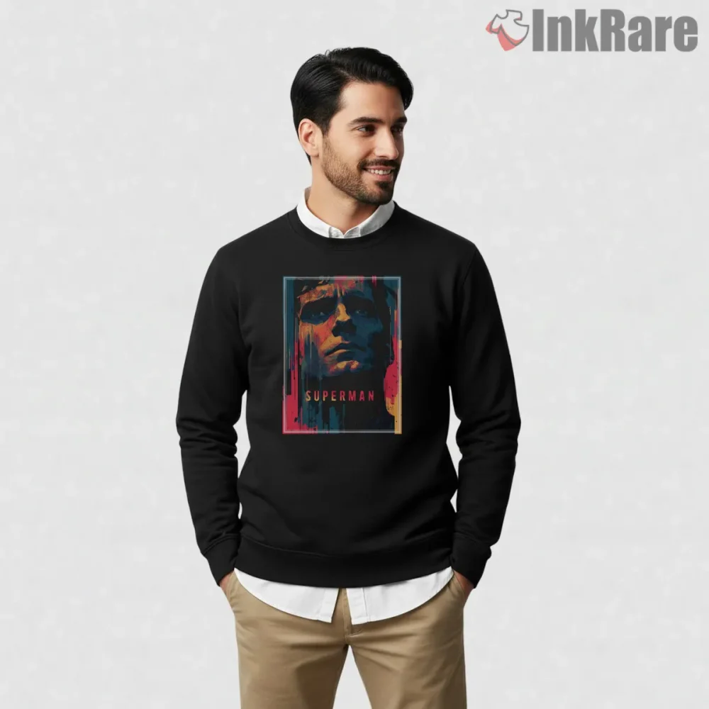 Superman Man Of Steel Cinematic Portrait Hero Shirt on graphic shirt for men graphic tee