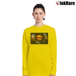 Women’s Superman Ripping Reveal Classic Logo Long-Sleeve Top in yellow | Sleek, Versatile, All-Season