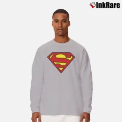 Men’s Superman Sleeveless Muscle Graphic Tank Long-Sleeve Shirt in sport grey | Sleek, Lightweight, Year-Round Wear