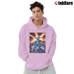 Men’s Superman Val Zod Graphic Design Fan Pullover Hoodie in light pink | Cozy, Durable, Modern Fit