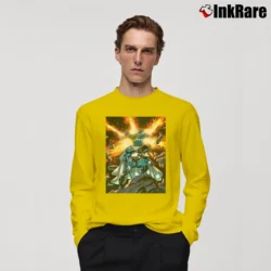 Men’s Superman Val Zod Graphic Design Fan Long-Sleeve Shirt in yellow | Sleek, Lightweight, Year-Round Wear