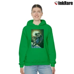 Women’s Superman Wonder Woman Kiss Cozy Hoodie in irish green | Warm, Structured, Stylish