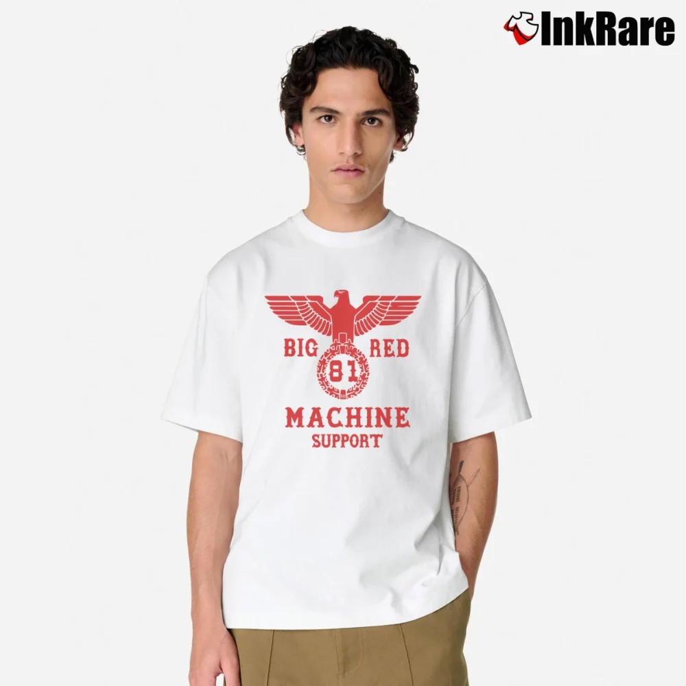 Men’s Support 81 Big Art Definite Myself Classic T-Shirt in white | Soft, Breathable Everyday Wear