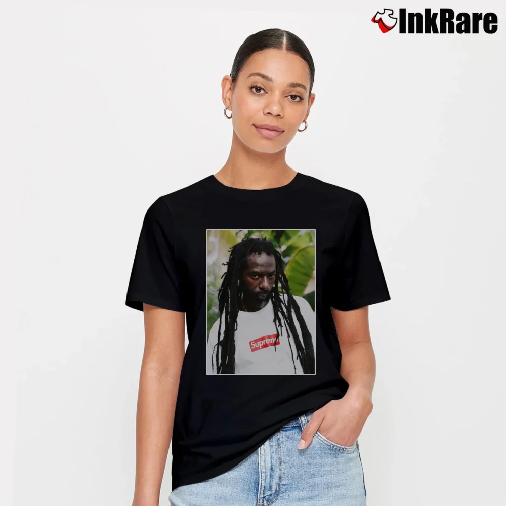 Women’s Supreme Buju Banton Signature T-Shirt in black | Soft, Flattering Fit