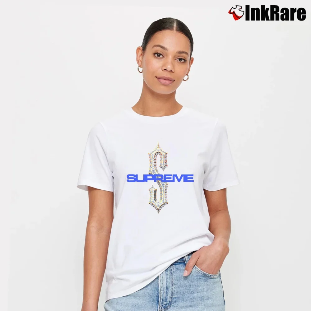 Women’s Supreme Diamonds White Streetwear Signature T-Shirt in white | Soft, Flattering Fit
