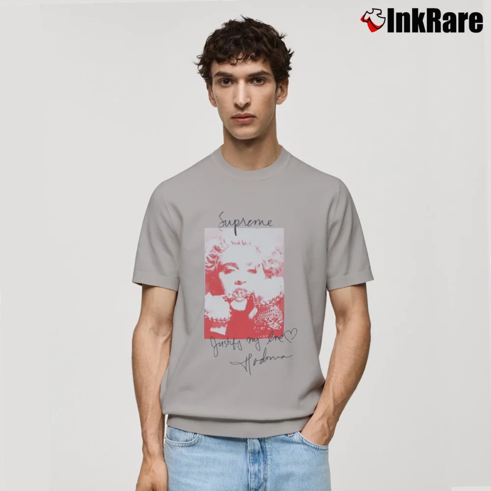 Men’s Supreme Madonna Graphic Classic T-Shirt in sport grey | Soft, Breathable Everyday Wear