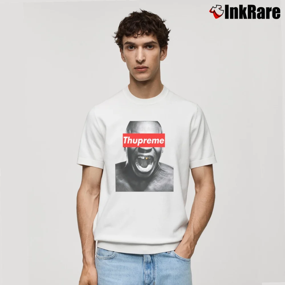 Men’s Supreme Mike Tyson Thupreme Streetwear Classic T-Shirt in white | Soft, Breathable Everyday Wear