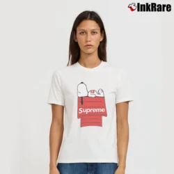 Women’s Supreme Snoopy Doghouse T-Shirt in white | Soft, Flattering Fit