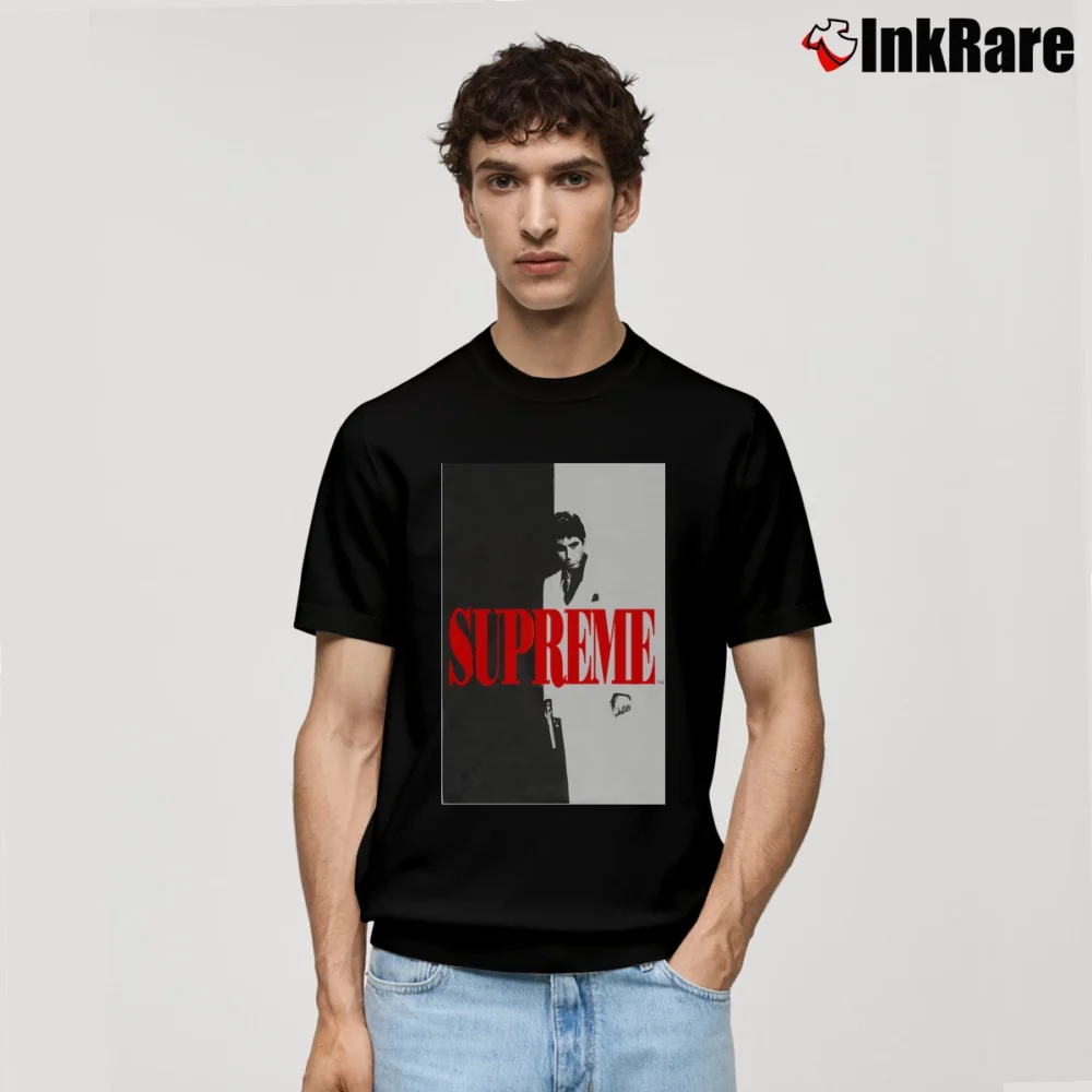 Men’s Supreme Split Classic T-Shirt in black | Soft, Breathable Everyday Wear
