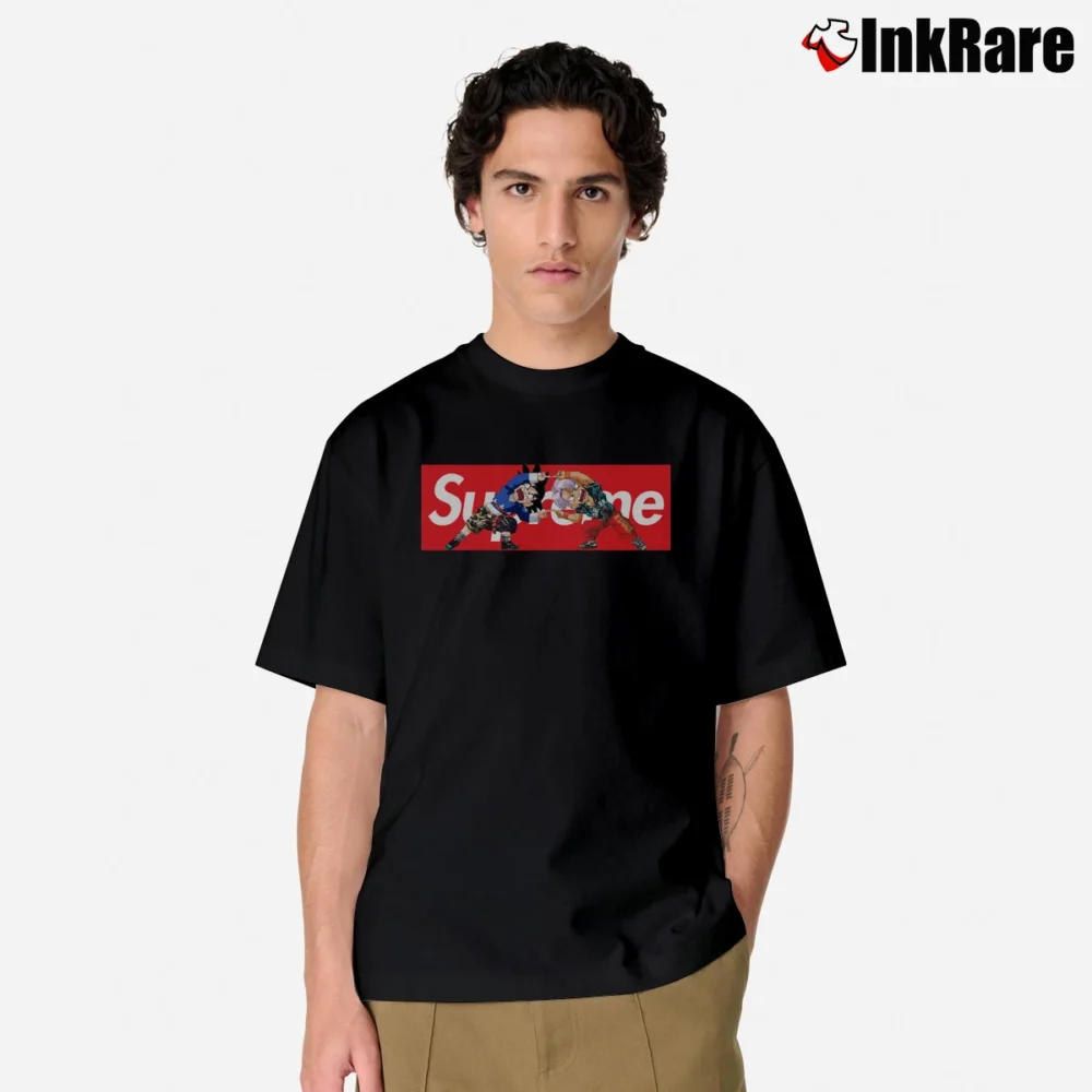 Men’s Supreme X Dragon Ball Z Streetwear Classic T-Shirt in black | Soft, Breathable Everyday Wear