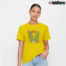 Women’s Survivor 1984 - 85 Vital Signs Tour Eye Of The Tiger Signature T-Shirt in yellow | Soft, Flattering Fit