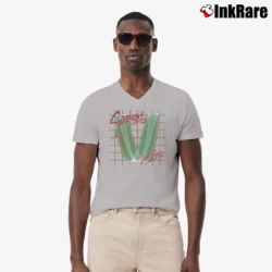Men’s Survivor 1984 - 85 Vital Signs Tour Eye Of The Tiger V-Neck Tee in sport grey | Sharp, Breathable, Everyday Staple