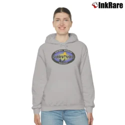 Women’s Survivor CBS TV Series Blue Burst Cozy Hoodie in sport grey | Warm, Structured, Stylish
