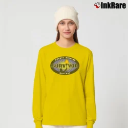 Women’s Survivor CBS TV Series Blue Burst Long-Sleeve Top in yellow | Sleek, Versatile, All-Season