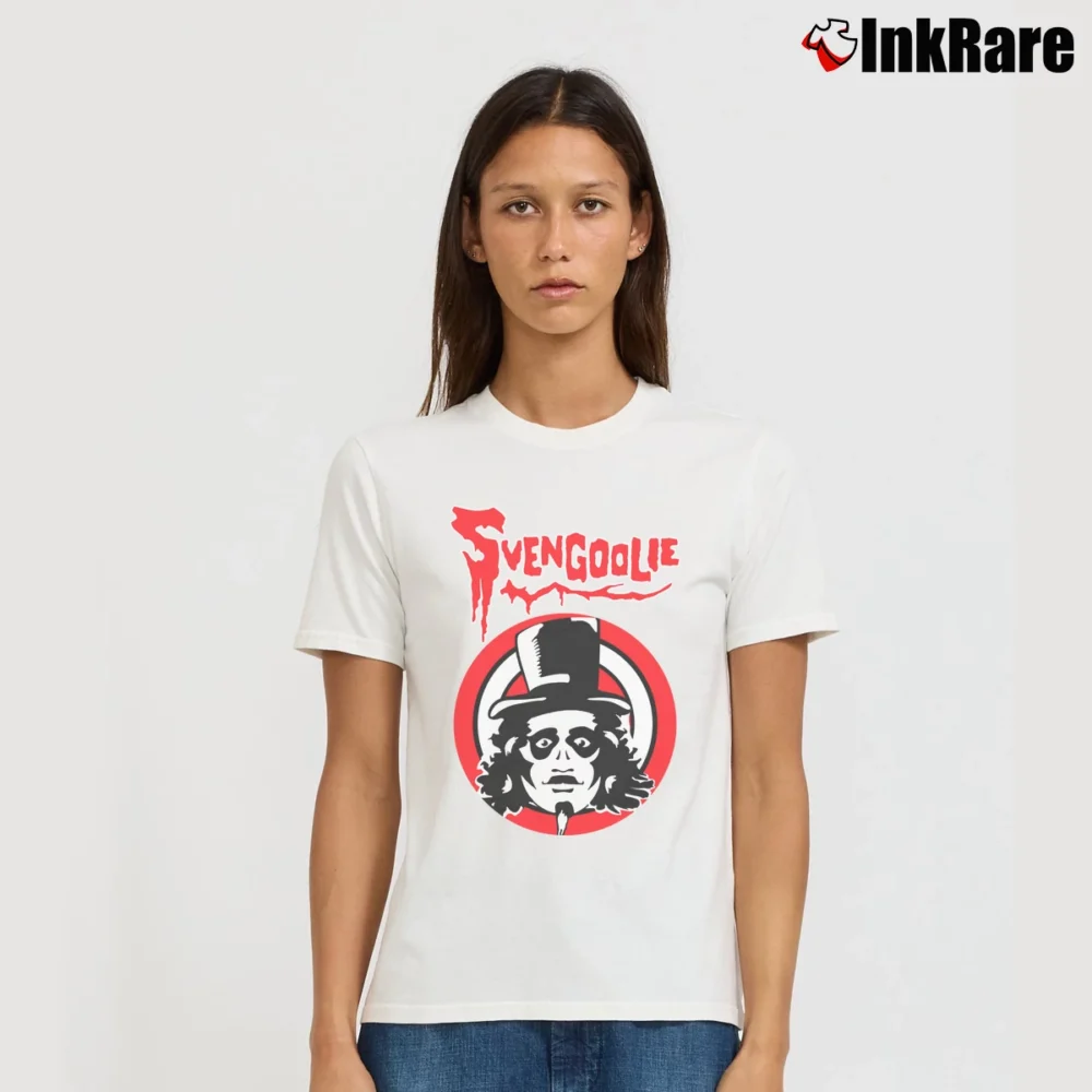 Women’s Svengoolie Horror Host Signature T-Shirt in white | Soft, Flattering Fit