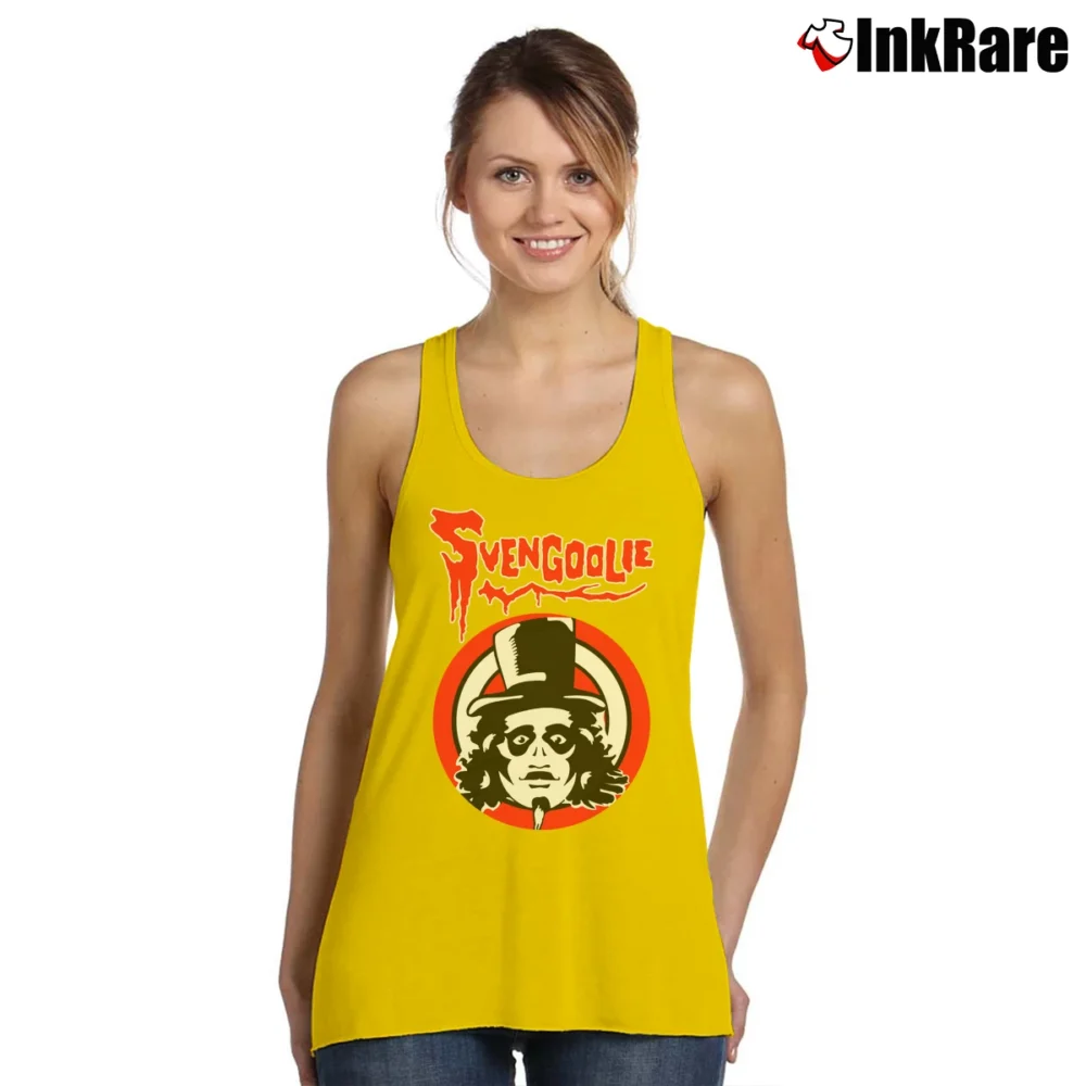 Women’s Svengoolie Horror Host Tank Top in yellow | Lightweight, Movement-Friendly