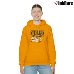 Women’s Sylvester Pittsburgh Steelers Looney Tunes Cozy Hoodie in orange | Warm, Structured, Stylish