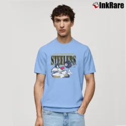 Men’s Sylvester Pittsburgh Steelers Looney Tunes Classic T-Shirt in light blue | Soft, Breathable Everyday Wear