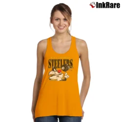 Women’s Sylvester Pittsburgh Steelers Looney Tunes Tank Top in orange | Lightweight, Movement-Friendly