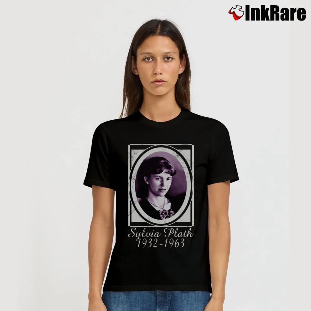 Women’s Sylvia Plath Literature Quote Signature T-Shirt in black | Soft, Flattering Fit