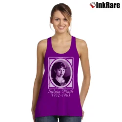 Women’s Sylvia Plath Literature Quote Tank Top in purple | Lightweight, Movement-Friendly