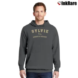 Men’s Sylvie Goddess Of Mischief Loki Marvel Series Pullover Hoodie in charcoal | Cozy, Durable, Modern Fit
