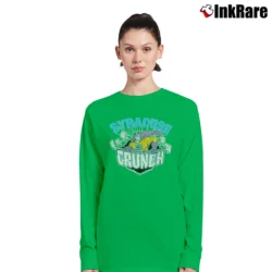 Women’s Syracuse Crunch Mascot 90s AHL Hockey Logo Long-Sleeve Top in irish green | Sleek, Versatile, All-Season
