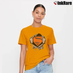 Women’s Syracuse Orange x Superman Superhero Fan Signature T-Shirt in orange | Soft, Flattering Fit