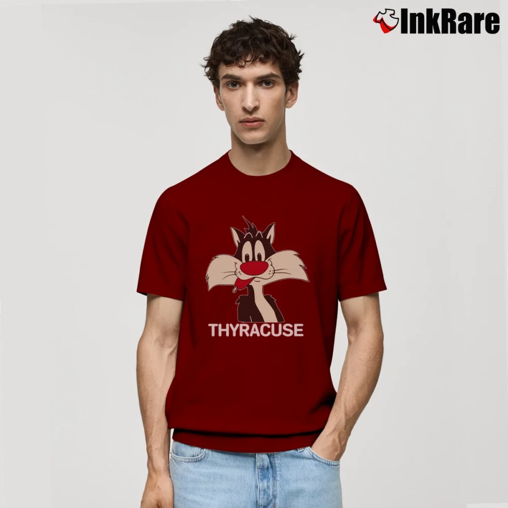 Men’s Syracuse Sylvester The Cat 1983 Classic T-Shirt in maroon | Soft, Breathable Everyday Wear