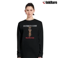 Women’s system of a down mezmerize alternative metal album Long-Sleeve Top in black | Sleek, Versatile, All-Season