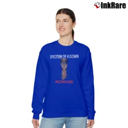 Women’s system of a down mezmerize alternative metal album Relaxed Sweatshirt in royal blue | Soft, Laid-Back Vibe