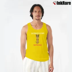 Men’s system of a down mezmerize alternative metal album Tank Top in yellow | Breathable, Active-Friendly Design