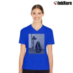 Women’s sza x kendrick hip hop rnb duo V-Neck Tee in royal blue | Chic Neckline, Soft Texture