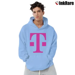 Men’s T Mobile Tech Logo Pullover Hoodie in light blue | Cozy, Durable, Modern Fit