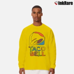 Men’s Taco Bell Fast Food Logo Long-Sleeve Shirt in yellow | Sleek, Lightweight, Year-Round Wear