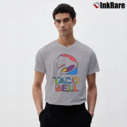 Men’s Taco Bell Fast Food Logo V-Neck Tee in sport grey | Sharp, Breathable, Everyday Staple