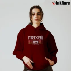 Women’s Tailgate Maxell Retro Graphic Cozy Hoodie in maroon | Warm, Structured, Stylish