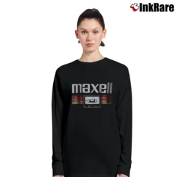 Women’s Tailgate Maxell Retro Graphic Long-Sleeve Top in black | Sleek, Versatile, All-Season