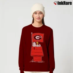 Women’s Tailgate X Peanuts Georgia Bulldogs Long-Sleeve Top in maroon | Sleek, Versatile, All-Season