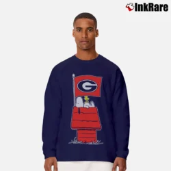 Men’s Tailgate X Peanuts Georgia Bulldogs Long-Sleeve Shirt in navy | Sleek, Lightweight, Year-Round Wear