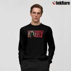 Men’s Take A Look At This Black Firefly Everything Shiny Captain Long-Sleeve Shirt in black | Sleek, Lightweight, Year-Round Wear