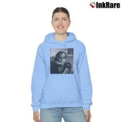 Women’s takeoff rapper tribute for Hip Hop and Migos Fans Cozy Hoodie in light blue | Warm, Structured, Stylish