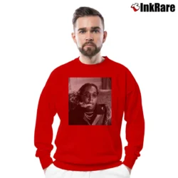 Men’s takeoff rapper tribute for Hip Hop and Migos Fans Crewneck Sweatshirt in red | Cozy Fabric, Clean Style