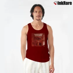 Men’s Taking Back Sunday Louder Now Tank Top in maroon | Breathable, Active-Friendly Design