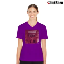 Women’s Taking Back Sunday Louder Now V-Neck Tee in purple | Chic Neckline, Soft Texture