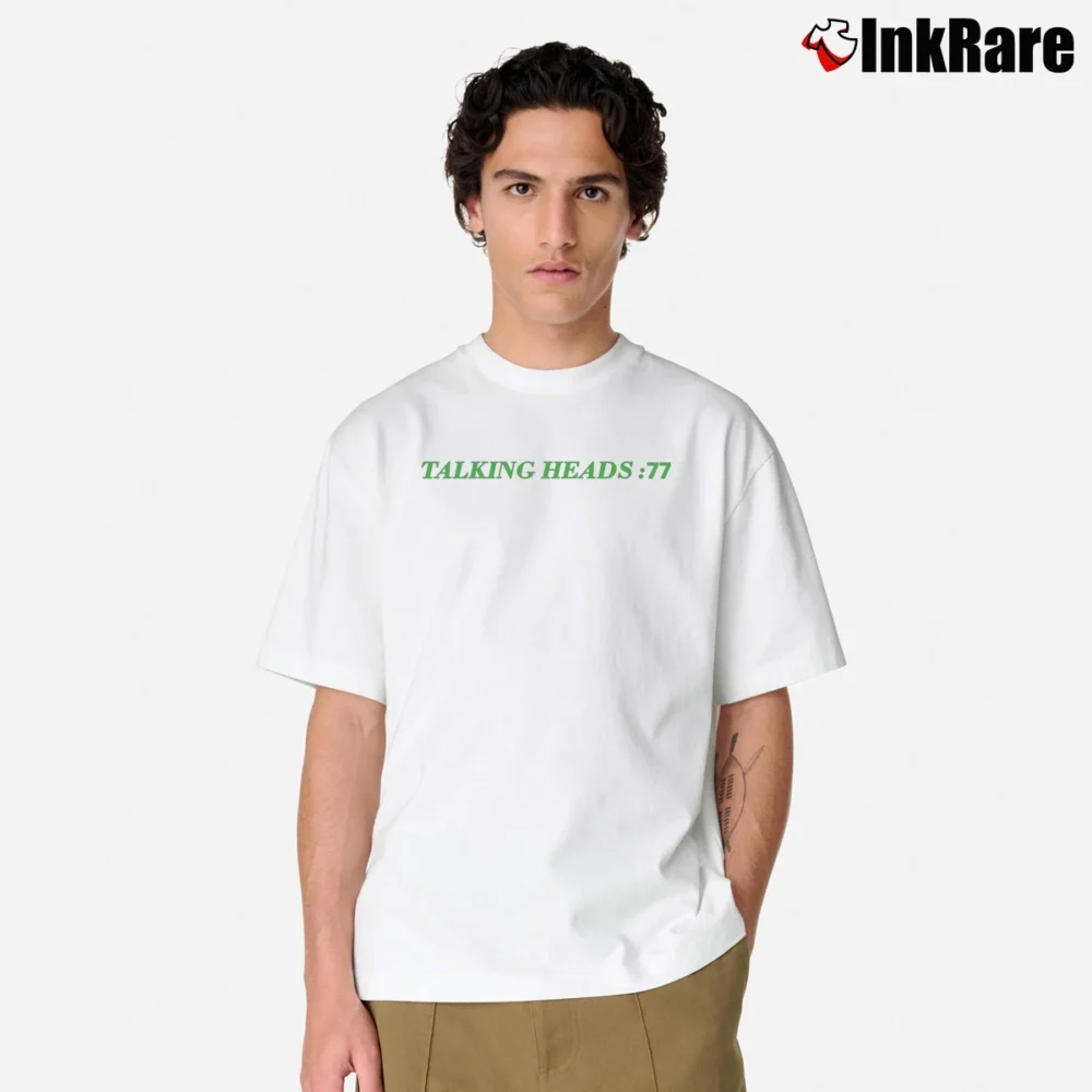 Men’s Talking Heads 77 Classic T-Shirt in white | Soft, Breathable Everyday Wear