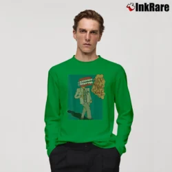 Men’s talking heads stops making senses new wave concert Long-Sleeve Shirt in irish green | Sleek, Lightweight, Year-Round Wear